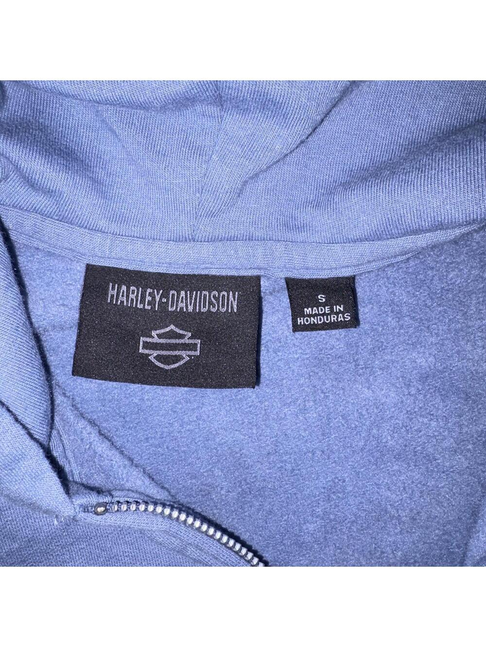 Harley-Davidson Wounded Warrior Project Woman’s Small Blue Hoodie Sweatshirt - Picture 5 of 8
